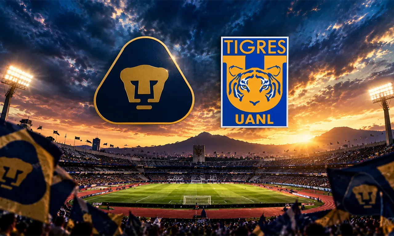  Pumas recibe a Tigres este sábado en el Estadio Olímpico Universitario por la Jornada 14 del Apertura 2026.

 
