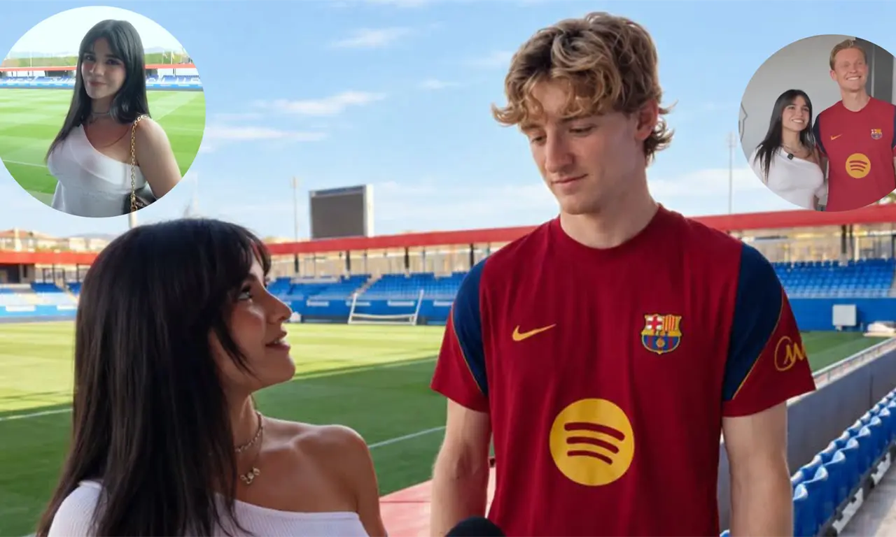  Alana Flores visita al Barcelona. 