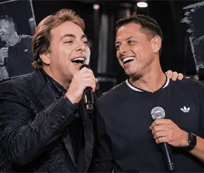 Chicharito se anima a cantar con Cristian Castro (video)