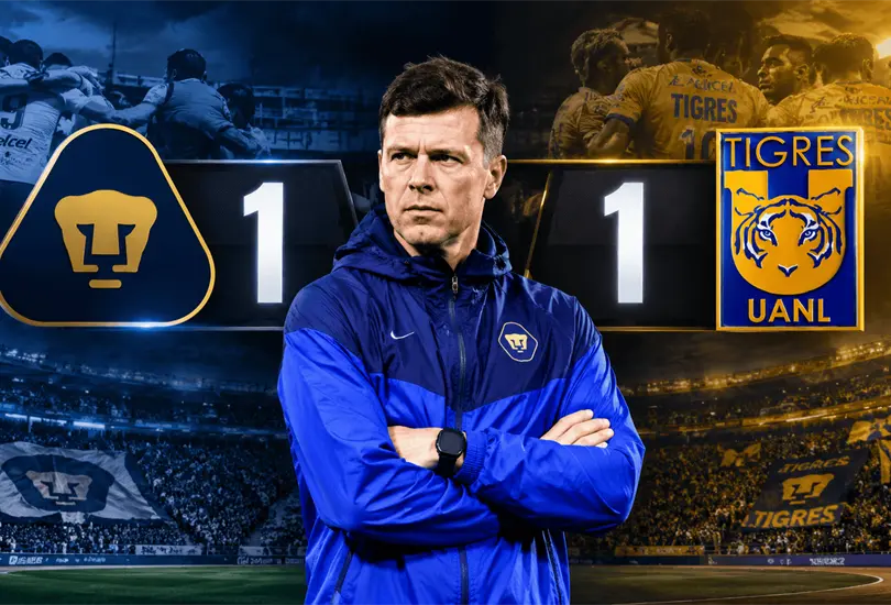 Esteban Solari reconoció el desgaste físico de Pumas después del empate ante Tigres en Ciudad Universitaria. Esteban Solari reconoció el desgaste físico de Pumas después del empate ante Tigres en Ciudad Universitaria.