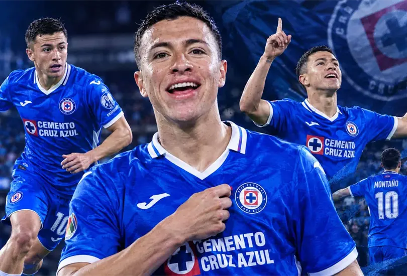 Andr&eacute;s Monta&ntilde;o, el 10 de Cruz Azul.