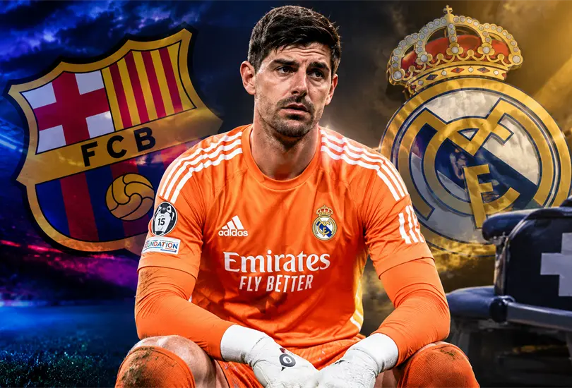 Thibaut Courtois quedó fuera del Clásico entre Barcelona y Real Madrid por un proceso gripal. Thibaut Courtois quedó fuera del Clásico entre Barcelona y Real Madrid por un proceso gripal.