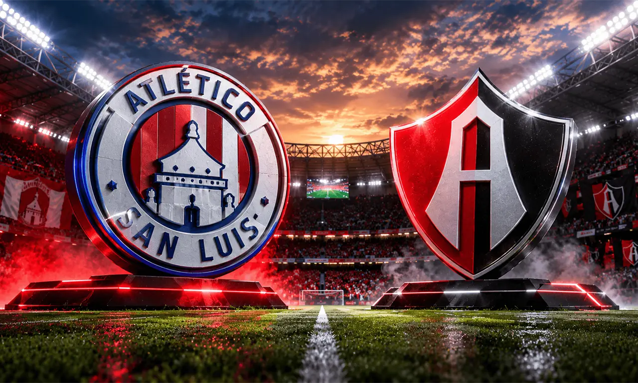  Atlético de San Luis recibe al Atlas en el Estadio Libertad Financiera durante la Jornada 15 del Apertura 2026. 