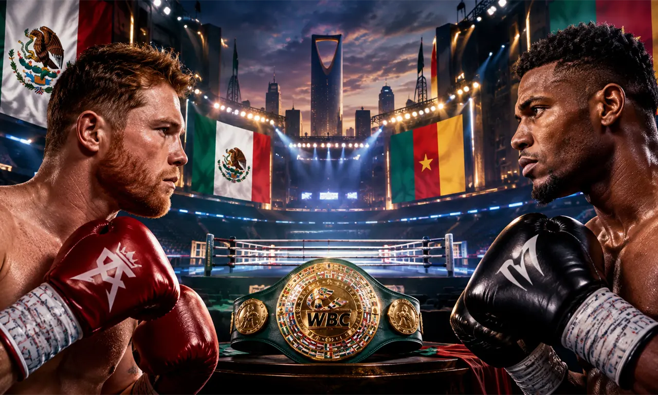  Canelo Álvarez enfrentará a Christian Mbilli por el campeonato mundial supermediano del CMB en Riad. 