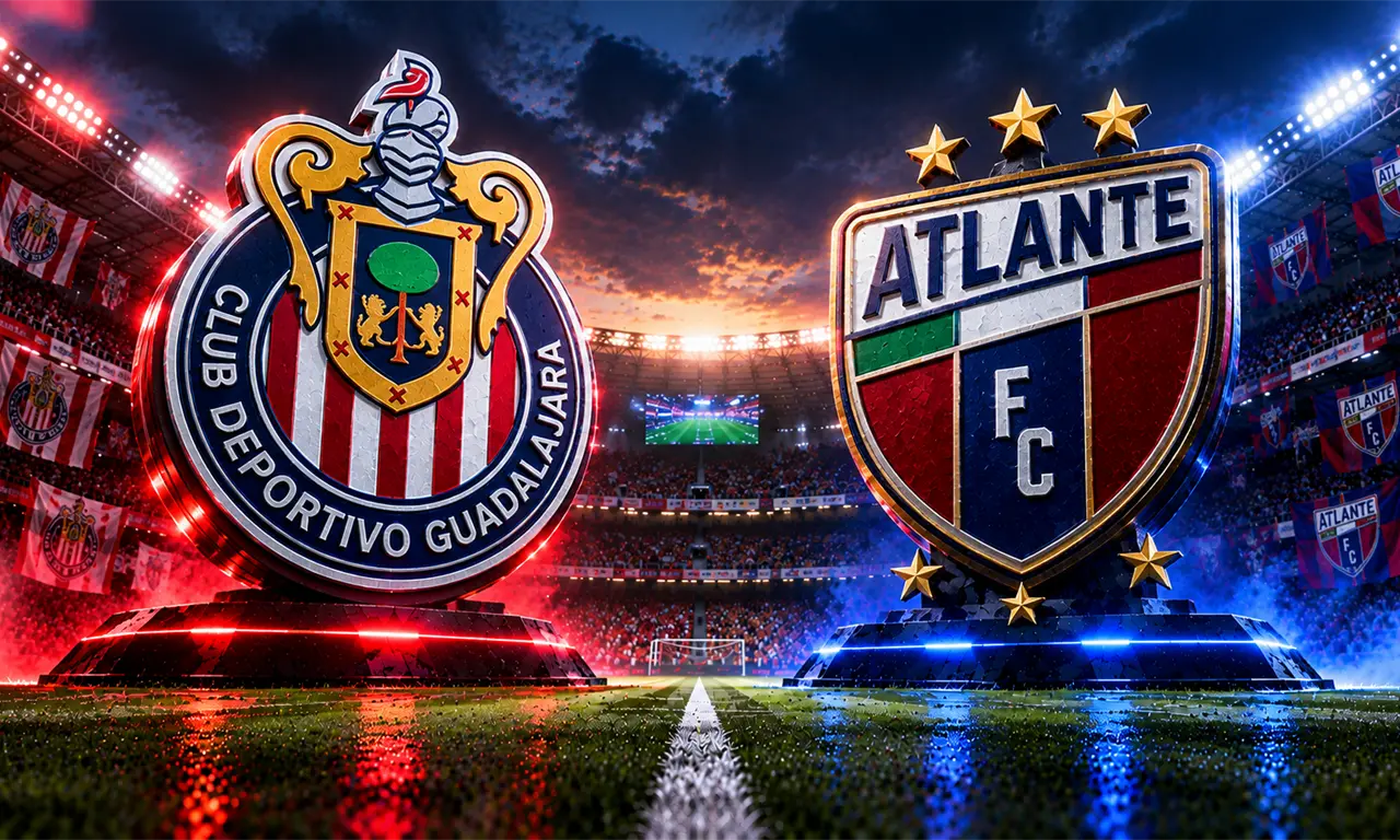  Chivas recibe al Atlante en el Estadio Akron durante la Jornada 15 del Apertura 2026 de la Liga MX. 