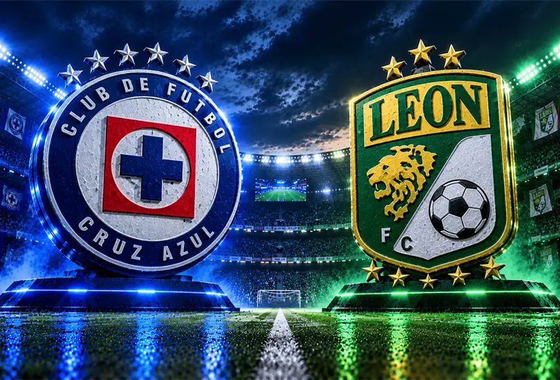 Cruz Azul recibe a Le&oacute;n en el Estadio Banorte durante la Jornada 15 del Apertura 2026 de la Liga MX.