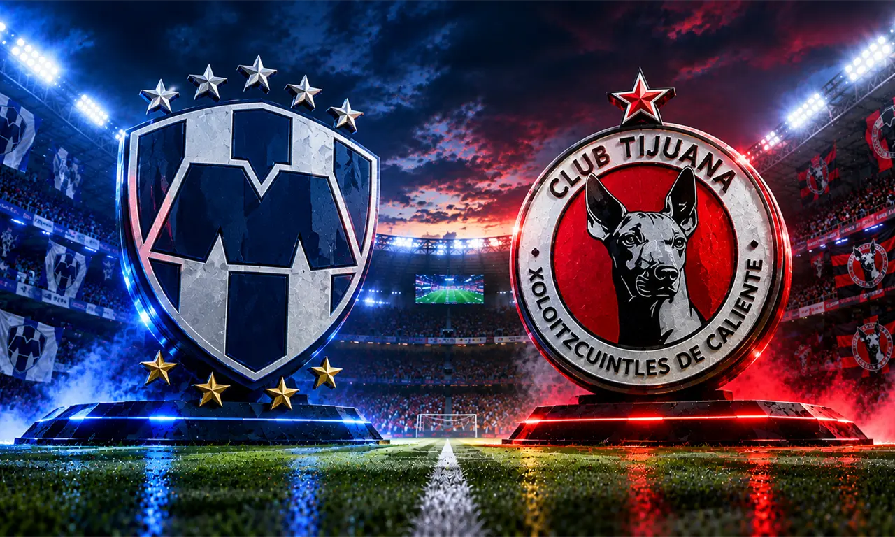  Monterrey recibe a Xolos de Tijuana en el Estadio BBVA durante la Jornada 15 del Apertura 2026. 