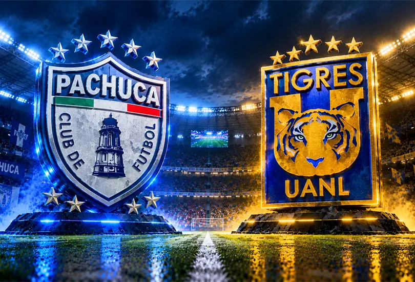 Pachuca recibe a Tigres en el Estadio Hidalgo durante la Jornada 15 del Apertura 2026 de la Liga MX.