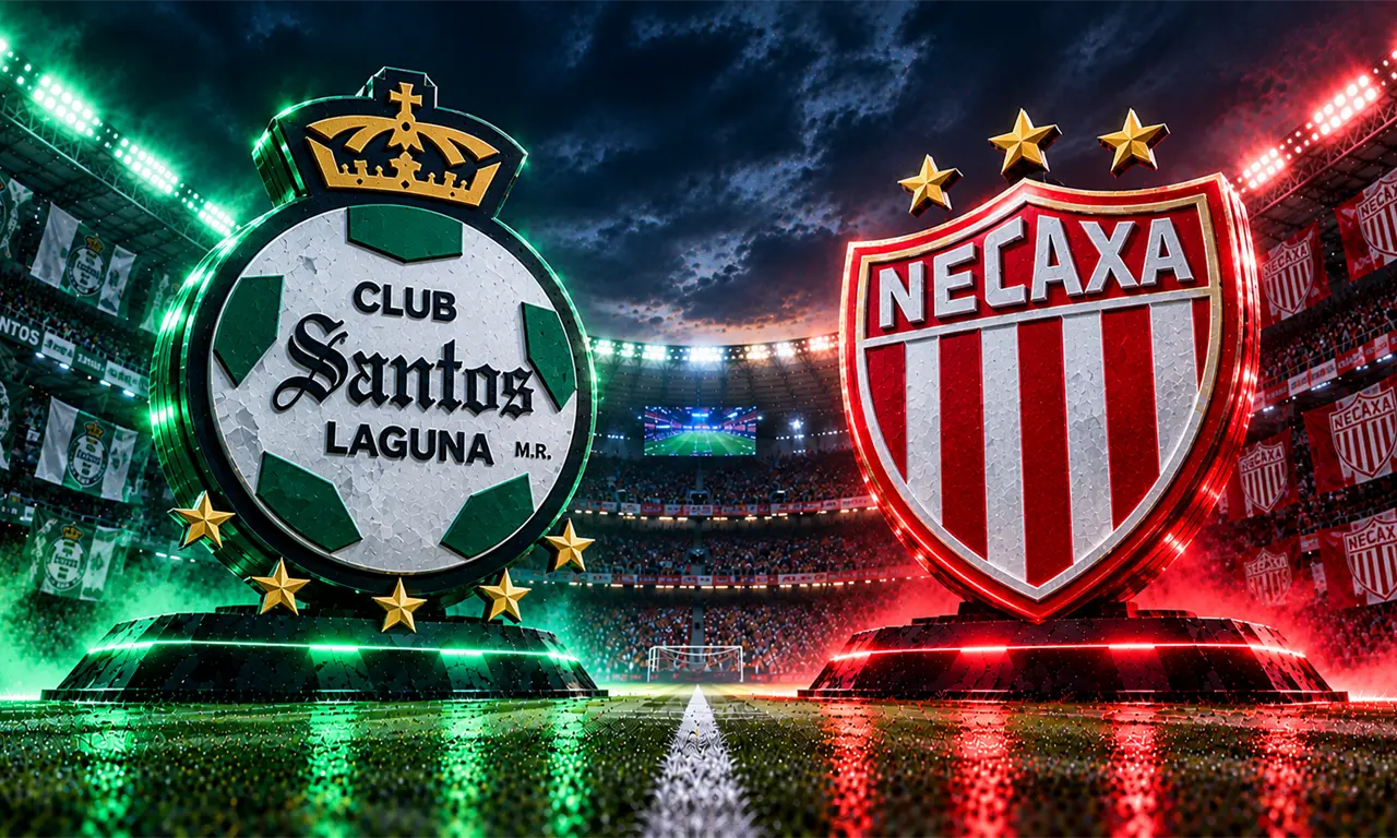  Santos Laguna recibe a Necaxa en el Estadio Corona durante la Jornada 15 del Apertura 2026 de la Liga MX. 
