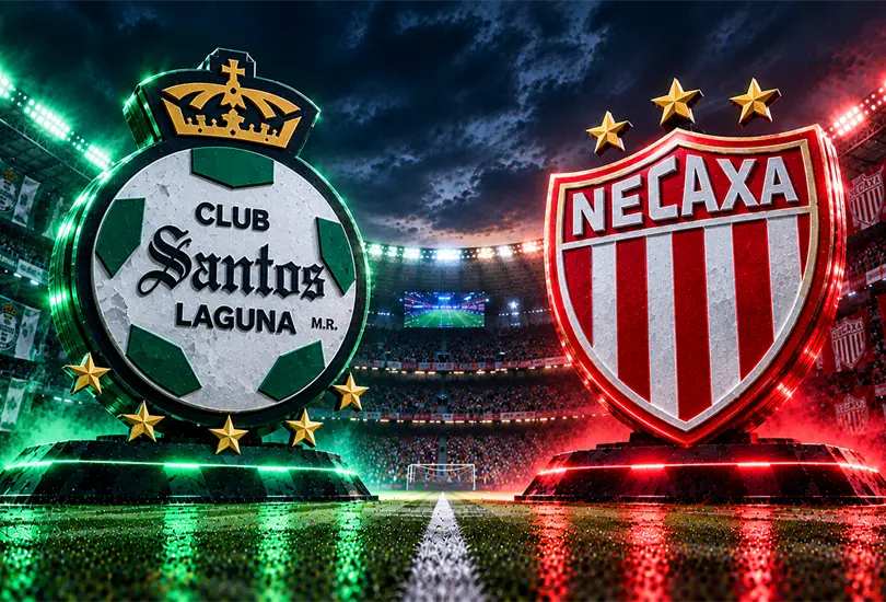 Santos Laguna recibe a Necaxa en el Estadio Corona durante la Jornada 15 del Apertura 2026 de la Liga MX.