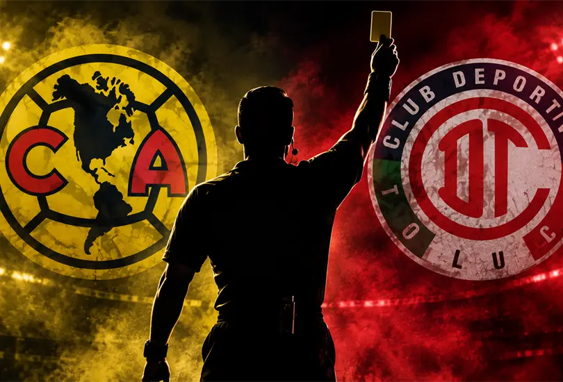 Luis Enrique Santander ser&aacute; el &aacute;rbitro central del partido entre Am&eacute;rica y Toluca de la Jornada 15.